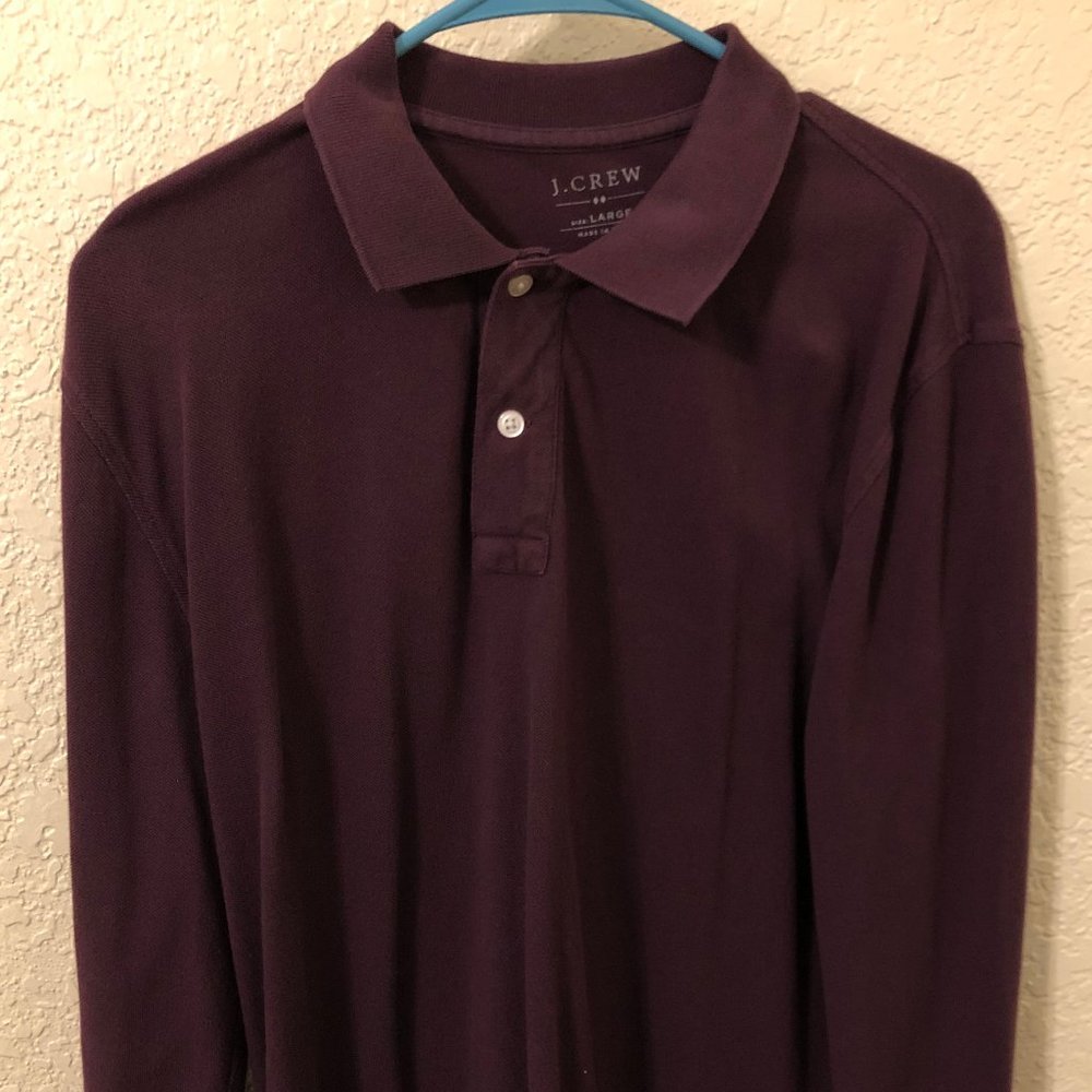 J. Crew Maroon Long Sleeve Button Shirt